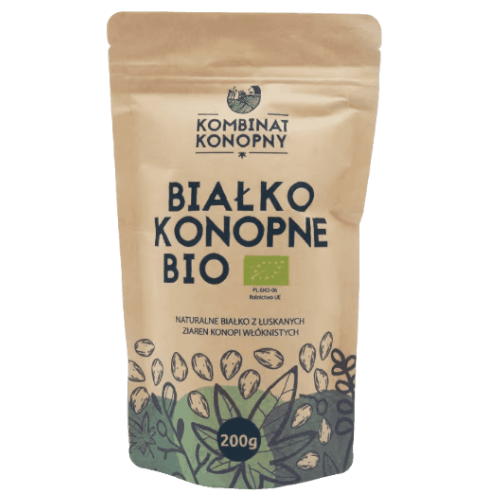 Bialko konopne shoper Białko konopne BIO naturalne z konopi włóknistych 200 g