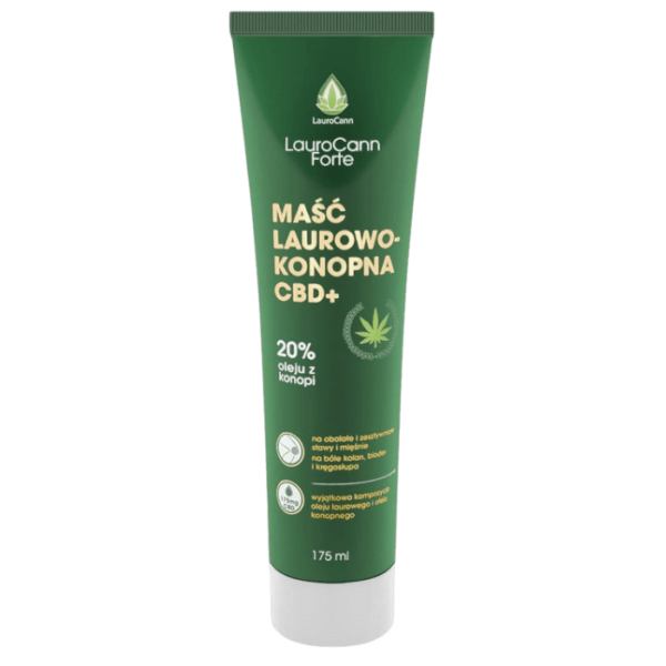 Laurocann shoper LauroCann Forte najmocniejsza maść konopna 20% z CBD i olejem laurowym 175ml