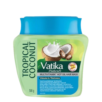Maska Tropikalny Kokos Dabur Vatika shoper Maska do włosów Tropikalny Kokos 500 g Dabur Vatika Naturals - zwiększająca objętość