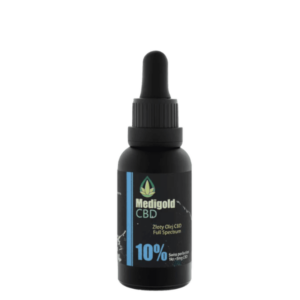 Medigold 10% 30 ml shoper Medigold złoty BIO Olej CBD 10% 30 ml 3000 mg pełne spektrum Certyfikowany