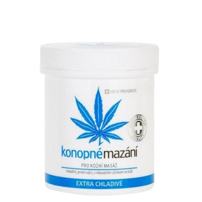 Niebieska duza shoper Maść konopna chłodząca MedicProgress HC na stłuczenia, bóle mięśni i stawów 250 ml