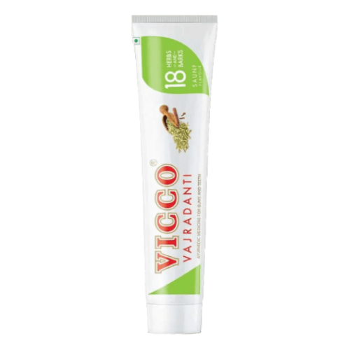 Pasta z koprem wloskim Vicco 160g shoper Pasta do Zębów z koprem włoskim Saunf Vicco Vajradanti 160 g