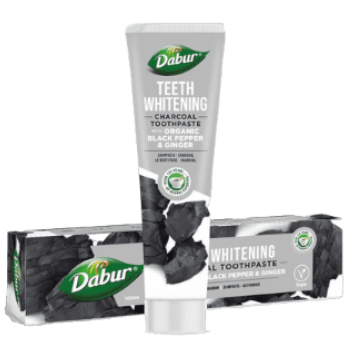 Pasta z weglem Dabur shoper Pasta do zębów z Węglem Aktywnym CHARCOAL ORGANIC 100g Dabur