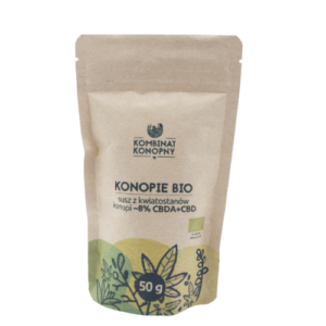 Susz konopny CBD CBDA shoper Konopie BIO – susz z kwiatostanów konopi ~8% CBDA/CBD 50 g