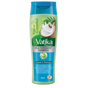 Szampon tropikalny kokos shoper Szampon do włosów przetłuszczających się Tropikalny Kokos 400 ml Dabur Vatika Naturals