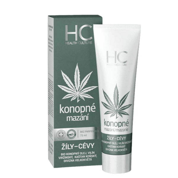 Zylaki shoper Maść konopna Health Culture na obrzęk nóg, żylaki i uczucie "ciężkich nóg" 75 ml