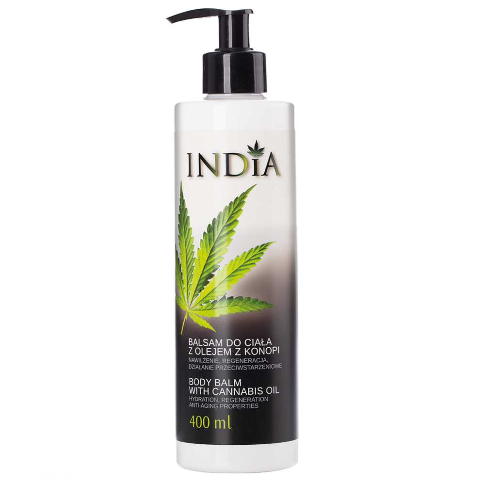 balsam_india_przód_trans Balsam do ciała z olejem z konopi INDIA 400ml