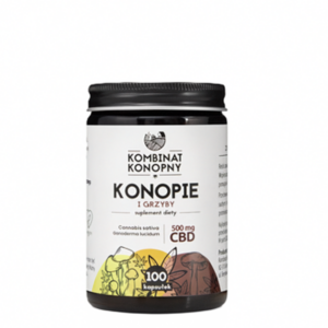 Konopie i grzyby 500 mg CBD - 100 kapsułek