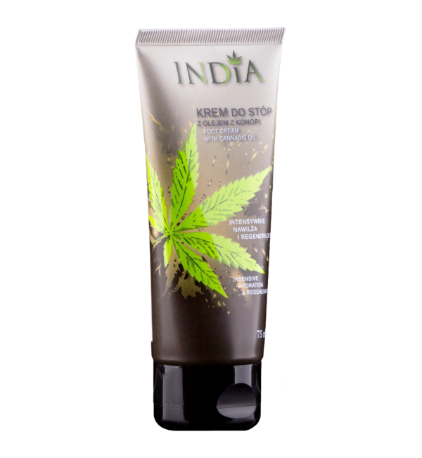 krem do stop Krem do stóp z olejem konopnym INDIA 75 ml