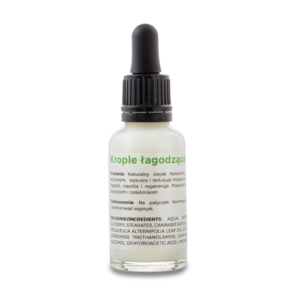 krople Krople łagodzące trądzik z olejem konopnym INDIA 30 ml