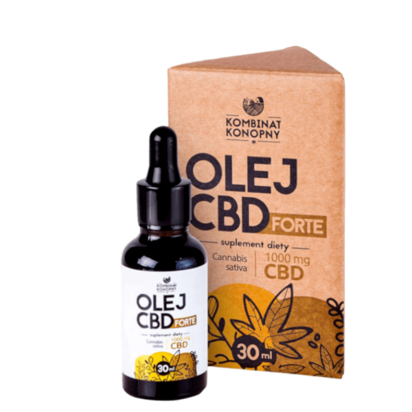 olej-cbd-forte-kombinat-konopny2 shoper Olej CBD Forte 1000 mg w butelce 30 ml
