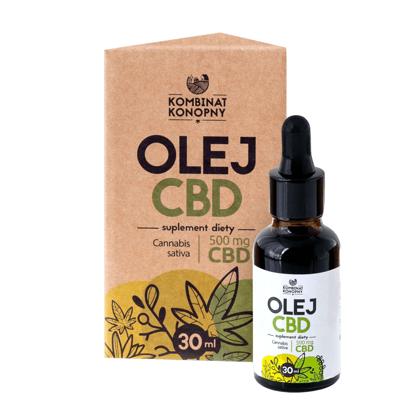 olej-cbd-kombinat-konopny shoper Olej 500 mg CBD w butelce 30 ml