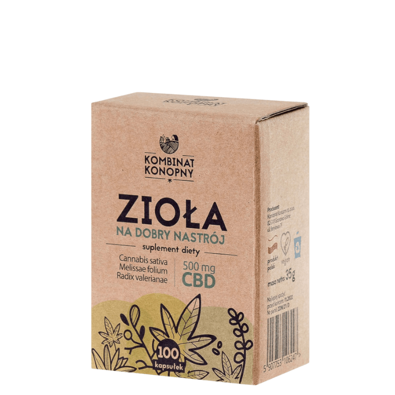 ziola-na-dobry-nastroj-kombinat-konopny bg shoper Zioła na dobry nastrój 100 kapsułek 35 g