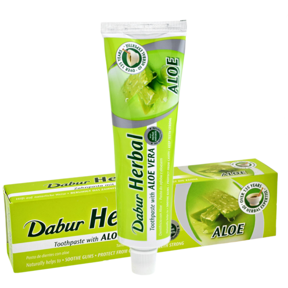 Dabur India Pasta do zębów z ALOESEM 100ml Dabur Herbal — Inhaltsstoffe i ocena