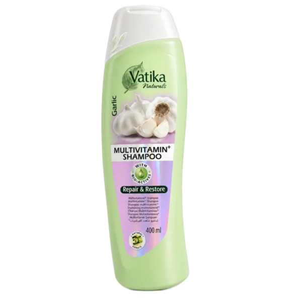 Szampon Czosnkowy z henną Odbudowa Regeneracja 400ml Dabur Vatika Naturals